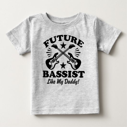 T-shirt Pour Bébé Future Bass Player Comme Mon Père (Devant)