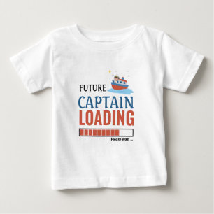 T-shirt Pour Bébé Future Capitaine Chargement Cute Funny Personnalis