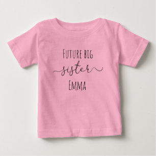 T-shirt Pour Bébé Future grande soeur