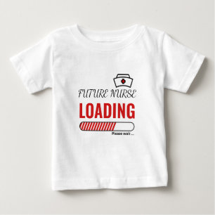 T-shirt Pour Bébé Future infirmière Chargement amusant tendance pers