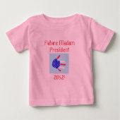 T-shirt Pour Bébé Future Madame la Présidente (Devant)