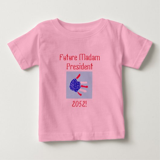 T-shirt Pour Bébé Future Madame la Présidente (Devant)