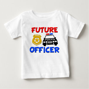 T-shirt Pour Bébé Future Police Officer baby boy shirt