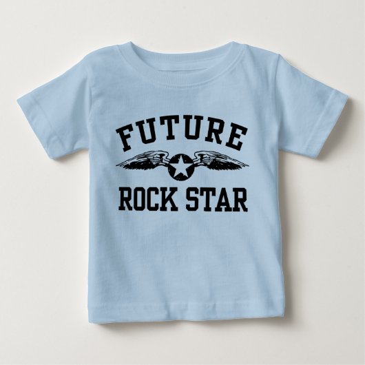 T-shirt Pour Bébé Future Rock Star (Devant)