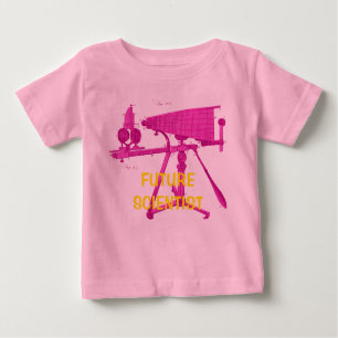 T-SHIRT POUR BÉBÉ FUTURE SCIENTIFIQUES MICROSCOPE DU 18ÈME SIÈCLE