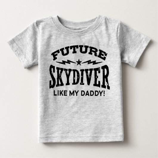 T-shirt Pour Bébé Future Skydiver Comme Mon Père (Devant)