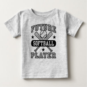 T-shirt Pour Bébé Future Softball Player