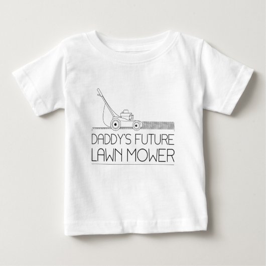 T-shirt Pour Bébé Future tondeuse à gazon du papa (Devant)