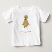 T-shirt Pour Bébé Fuzz Canard Canard Duckky Custom (Devant)