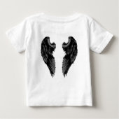 T-shirt Pour Bébé Gabriel Angel Design Wings Logo (Dos)