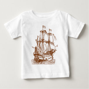 T-shirt Pour Bébé Gallion - Noyer