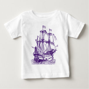 T-shirt Pour Bébé Gallion - Violet profond