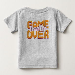 T-shirt Pour Bébé Game Over, Ressuscitez les jeux vidéo vintage et p