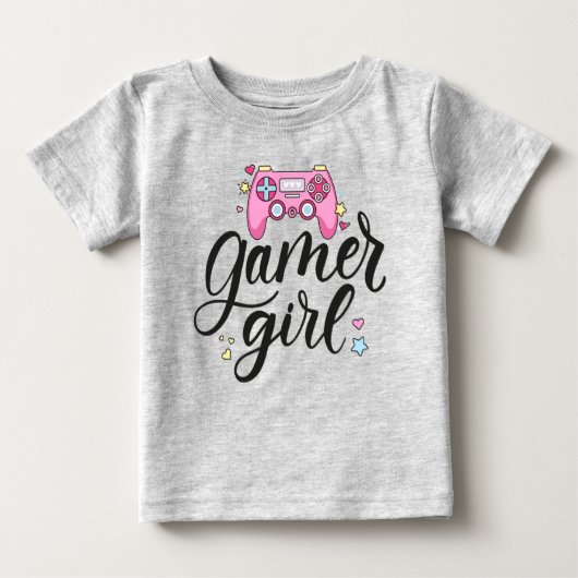T-shirt Pour Bébé Gamer fille (Devant)