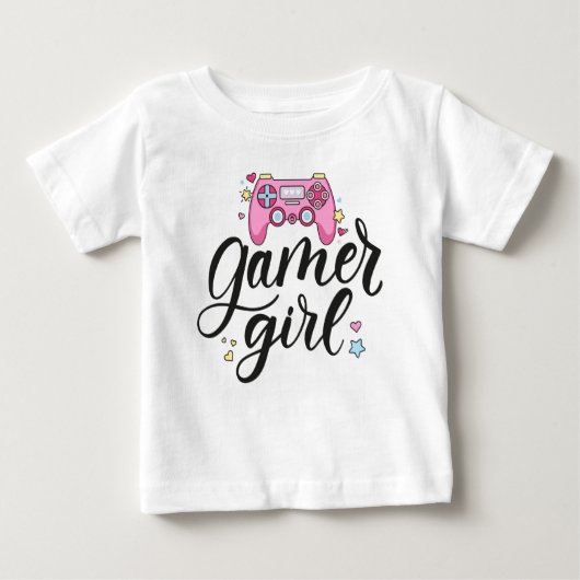 T-shirt Pour Bébé Gamer fille (Devant)