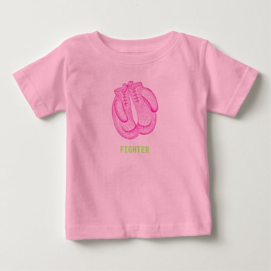 T-shirt Pour Bébé gants de boxe FIGHTER (Devant)
