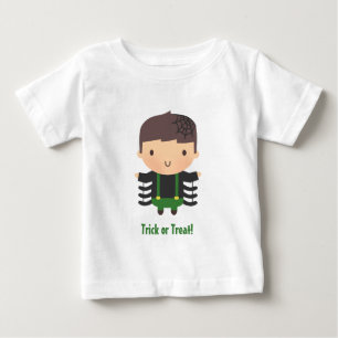 T-shirt Pour Bébé Garçon Araignée Mignon, Halloween Bébé