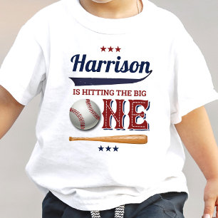 T-shirt Pour Bébé Garçon Baseball 1er Anniversaire