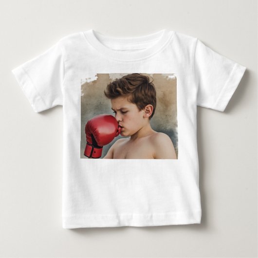 T-shirt Pour Bébé garçon boxeur (Devant)