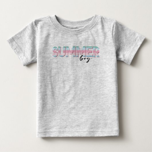 T-shirt Pour Bébé Garçon d'été (Devant)
