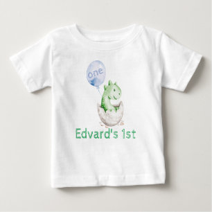T-shirt Pour Bébé Garçon Dinosaur 1er anniversaire Chemise