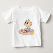 T-shirt Pour Bébé Garçon émerveillé (Devant)