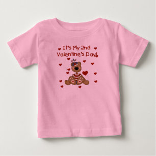 T-shirt Pour Bébé Garçon ours 2e Saint Valentin