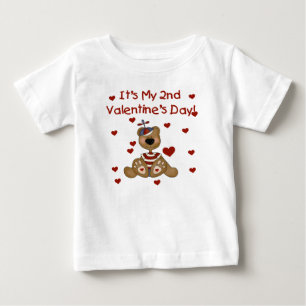 T-shirt Pour Bébé Garçon ours 2e Saint Valentin