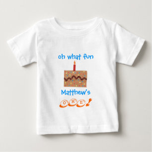 T-shirt Pour Bébé Garçons 1er anniversaire tenue - personnalisée ave