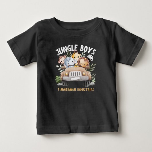 T-shirt Pour Bébé Garçons de la jungle (Devant)