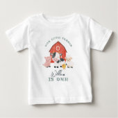 T-shirt Pour Bébé Garçons Mignons Animaux de Ferme Enfants Anniversa (Devant)