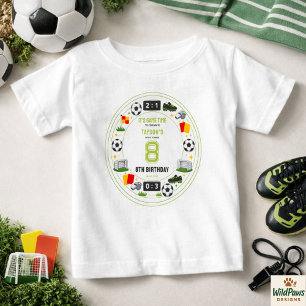 T-shirt Pour Bébé Garçons Sports Modernes Football Enfants Anniversa