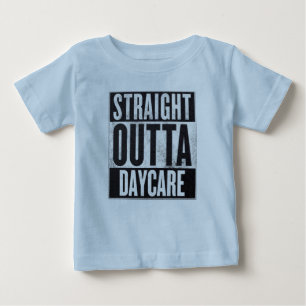 T-shirt Pour Bébé Garçon's Straight Outta Garderie Drôle Tee
