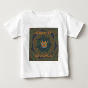 T-shirt Pour Bébé Gardez la simplicité : le design Motif de la Clart