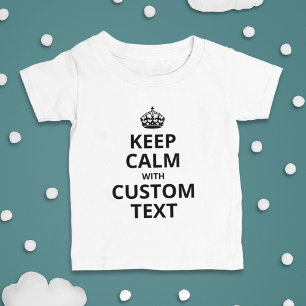 T-shirt Pour Bébé Gardez le calme Citation personnalisée Modèle Ba