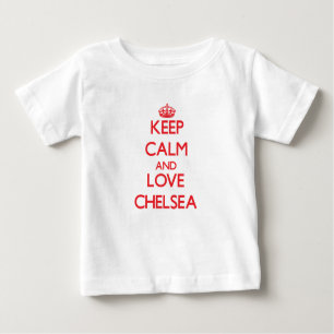 T-shirt Pour Bébé Gardez le calme et aimez Chelsea