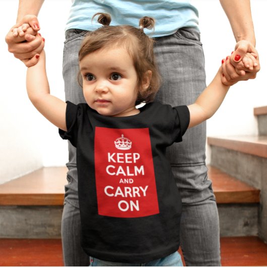 T-shirt Pour Bébé Gardez le calme et continuez