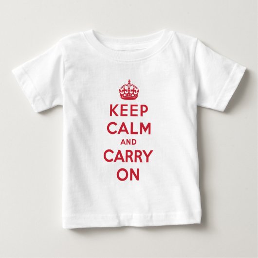 T-shirt Pour Bébé Gardez le calme et continuez (Devant)