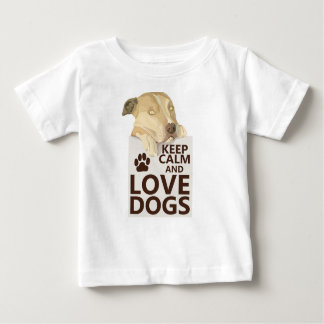 T-shirt Pour Bébé Gardez le calme et l'amour Mes grands chiens Photo