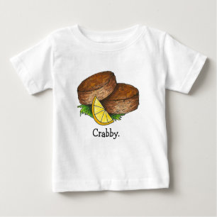 T-shirt Pour Bébé Gâteau de crabe épicé du Maryland Crabcake Fruits 