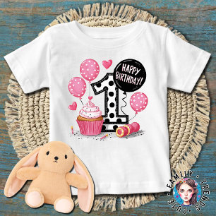T-shirt Pour Bébé Gâteau pour le 1er anniversaire