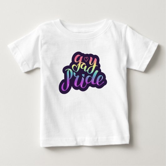 T-shirt Pour Bébé Gay pride (Devant)