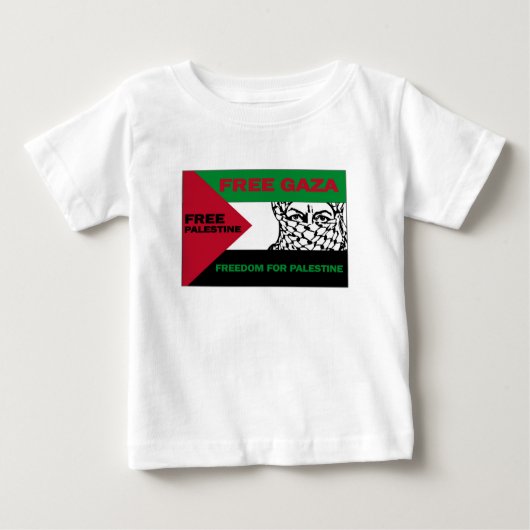 T-shirt Pour Bébé GAZA SÛR LIBRE PALESTINE J.png (Devant)