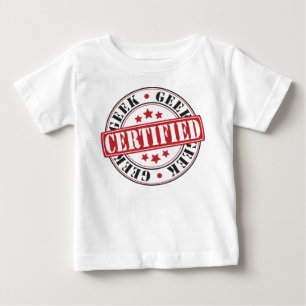 T-shirt Pour Bébé Geek certifié
