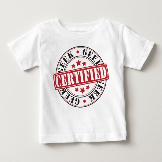 T-shirt Pour Bébé Geek certifié (Devant)