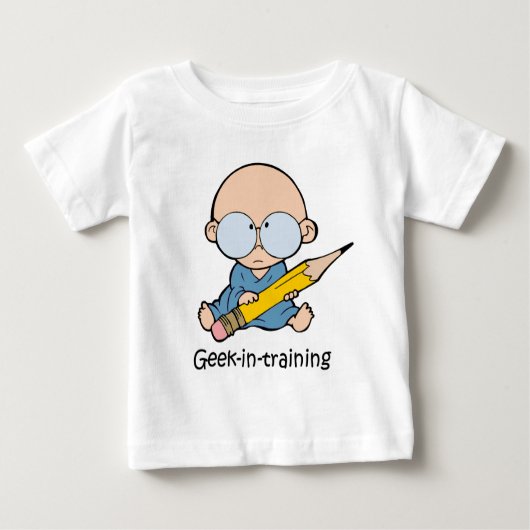 T-shirt Pour Bébé Geek dans la formation (Devant)