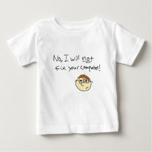 T-shirt Pour Bébé Geek d'ordinateur
