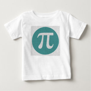 T-shirt Pour Bébé geek mathématique symbole Pi, cercle bleu et chif