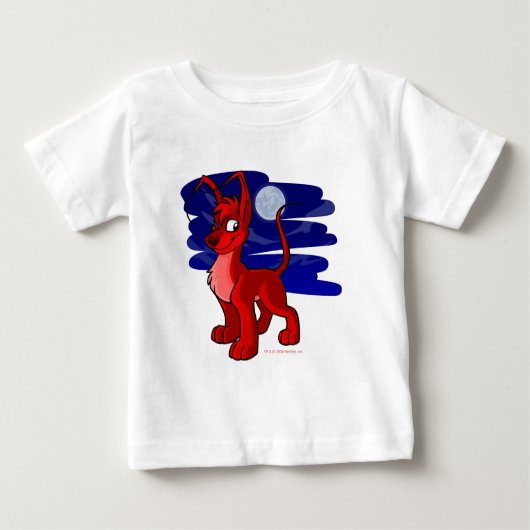 T-shirt Pour Bébé Gelert rouge fier par clair de lune (Devant)