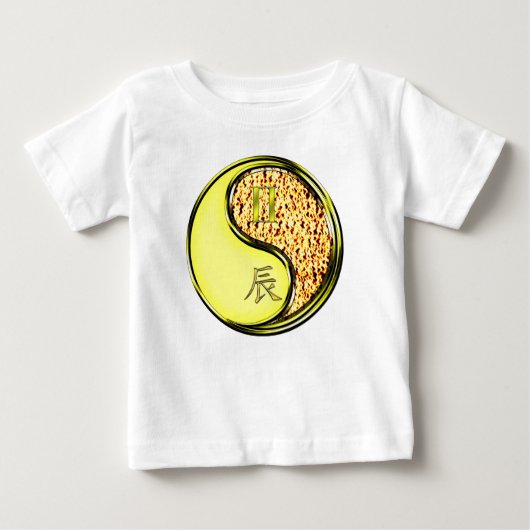 T-shirt Pour Bébé Gémeaux & Dragon de Feu (Devant)